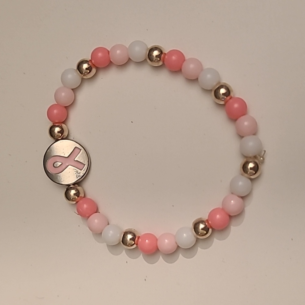 Cute breast cancer awarness bracelet